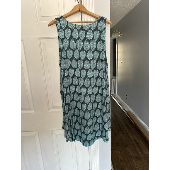 EUC HULA HULA Hawaii Mango Leaves Cover Up Dress Kristen One Size Rayon - Picture 7 of 8